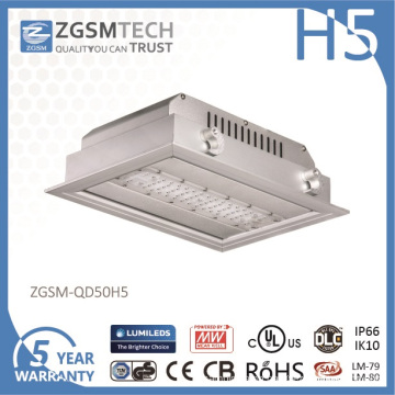 IP66 Waterproof 50 Watt LED Gas Station Light High Brightness